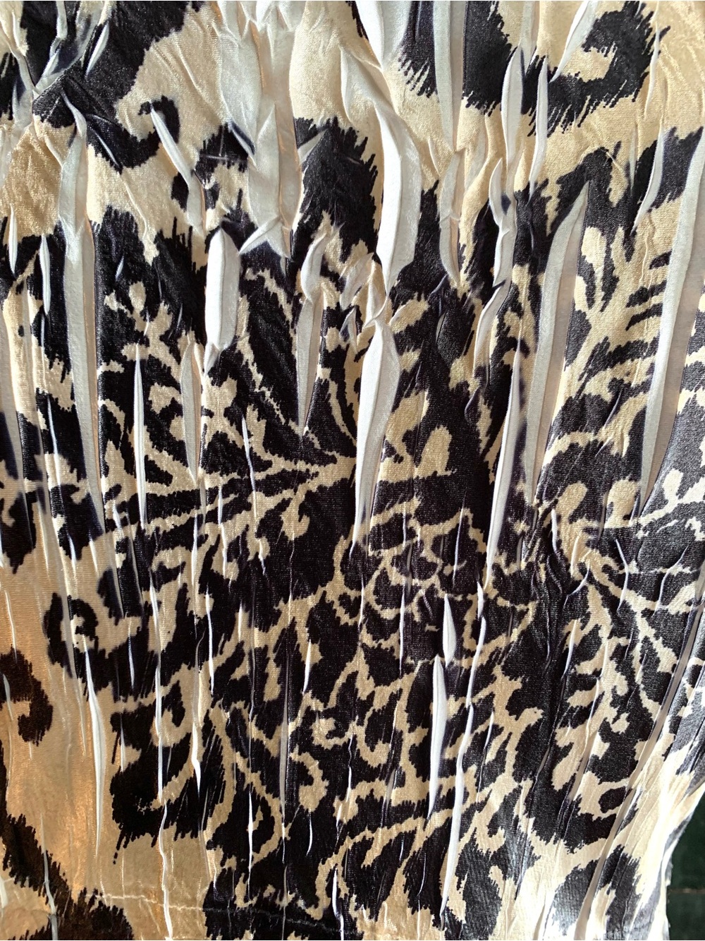 Komarov Maxi Dress 1930s Style Damask
Scroll Crinkle Cocktail Gown Black/Tan- M - Picture 13 of 15